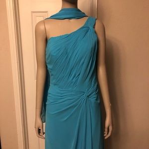 Turquoise formal dress gown